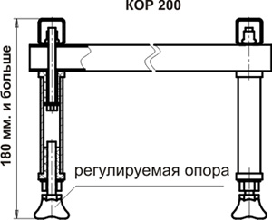 Опорная конструкция КОР200, схема